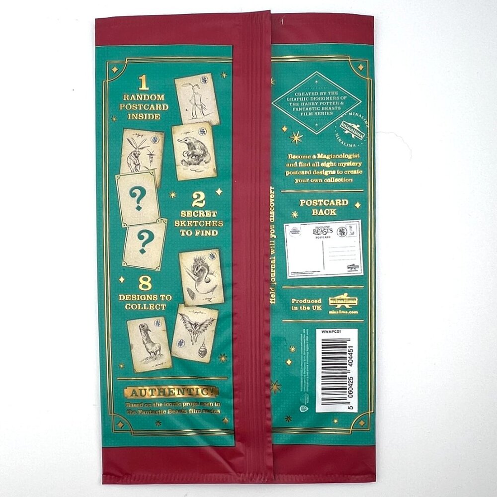 MinaLima Mystery Postcard Harry Potter Fantastic Beasts Newt Scamander Niffler - Picture 4 of 4